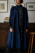 Japan Linen<br> 2-Way One-Piece Dress, Benkei Check
