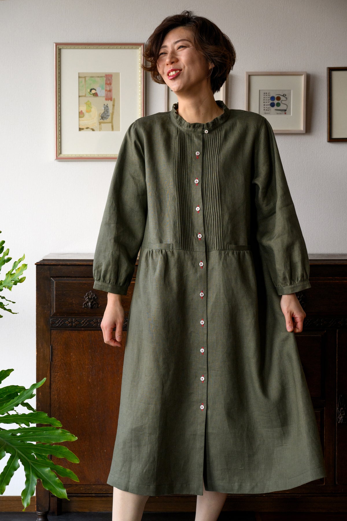 Linen A<br> One Piece KH