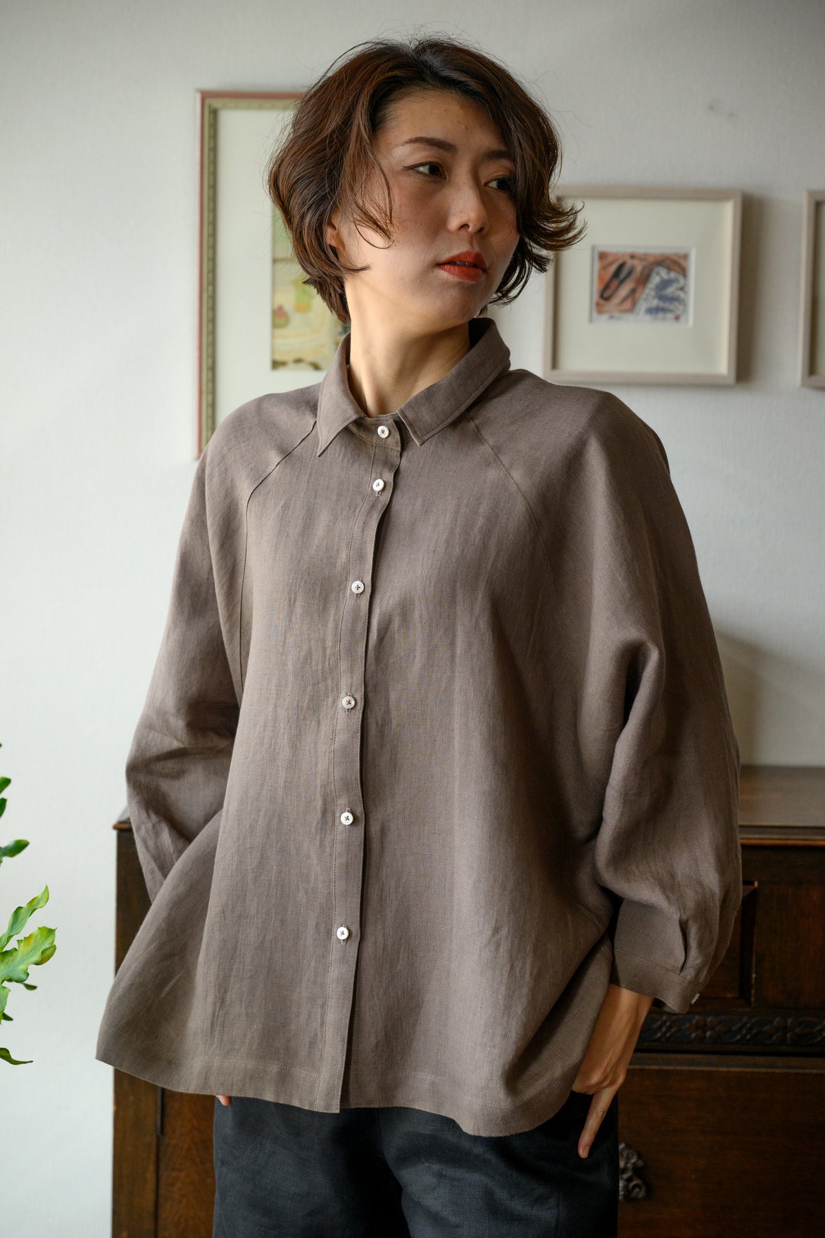 Linen 50 count blouse MB