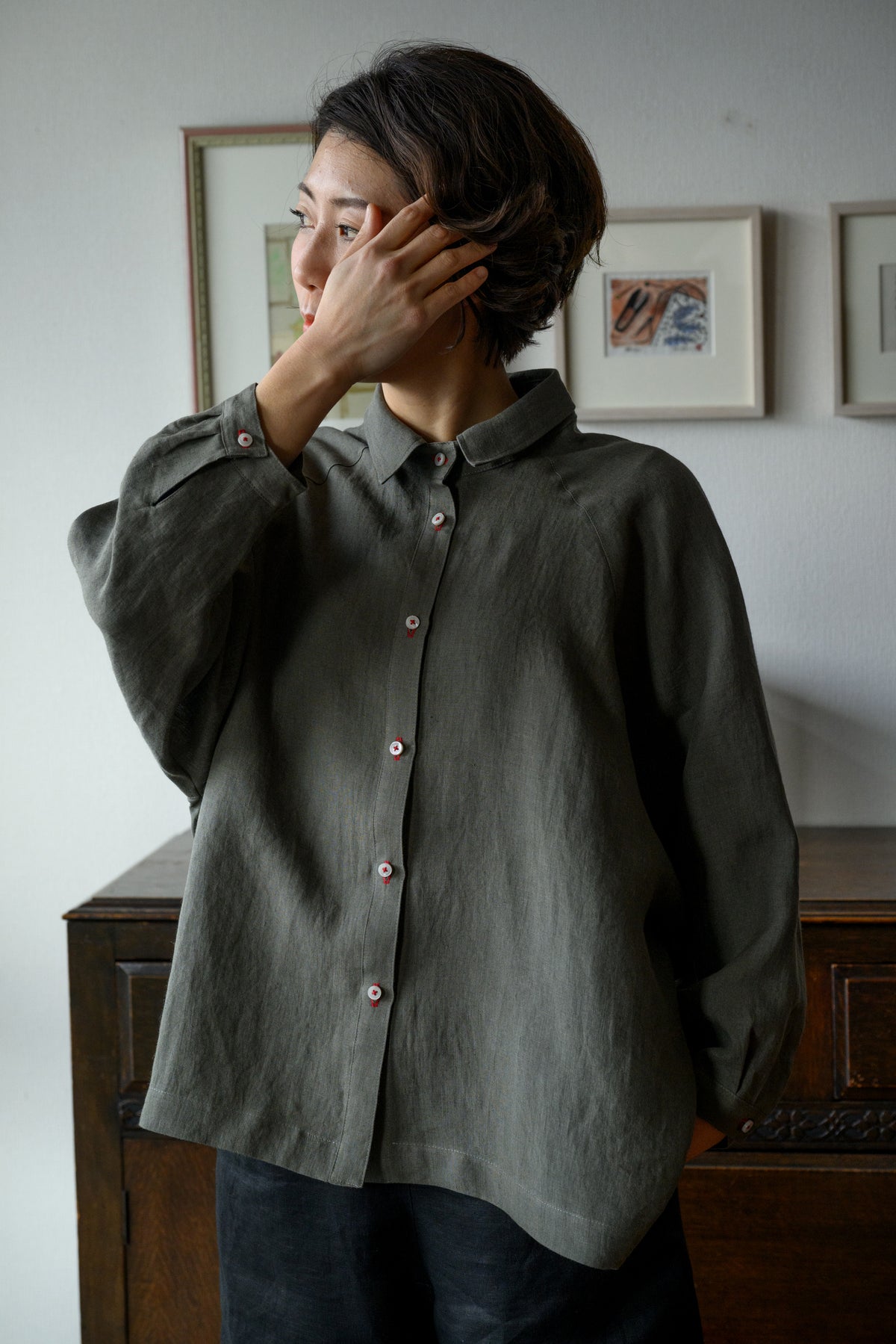 Linen 50 count blouse MG