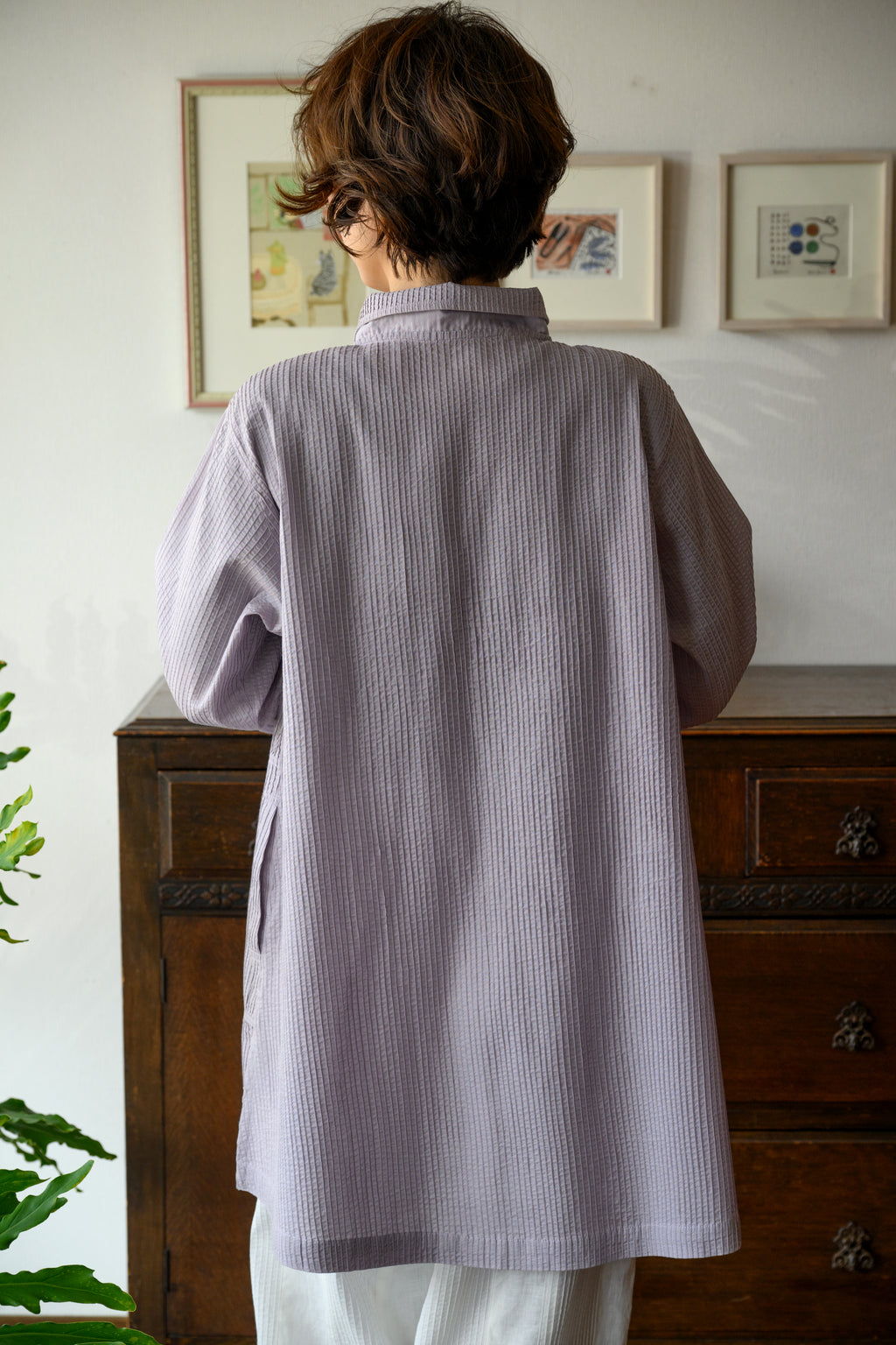 LV pintuck pullover blouse
