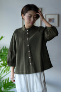 Pintuck Puff Blouse KH