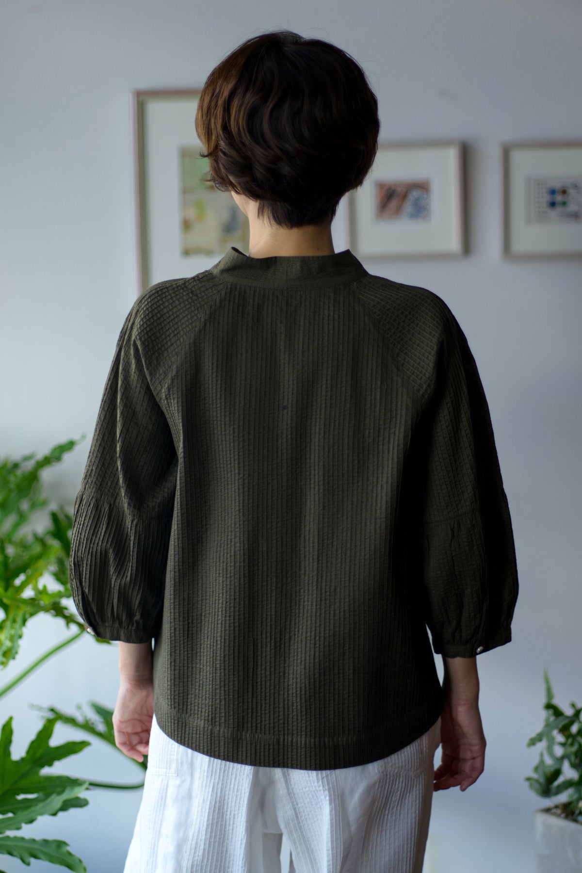 Pintuck Puff Blouse KH