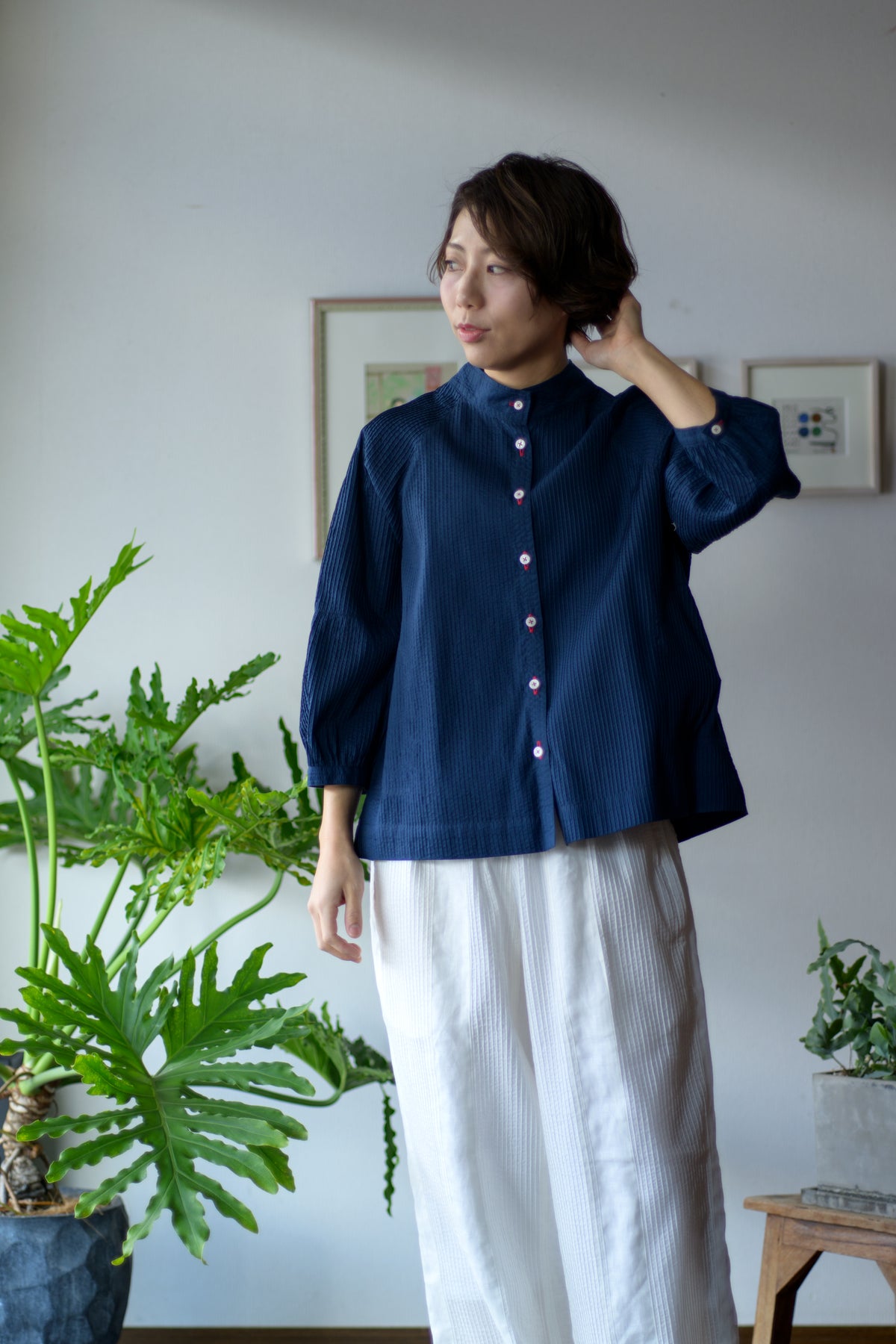 Pintuck Puff Blouse NV