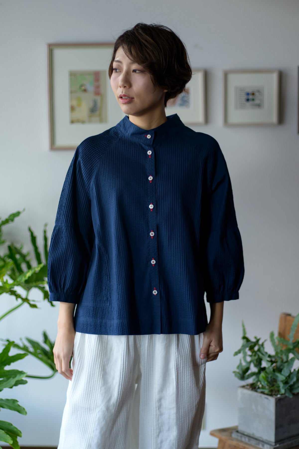 Pintuck Puff Blouse NV