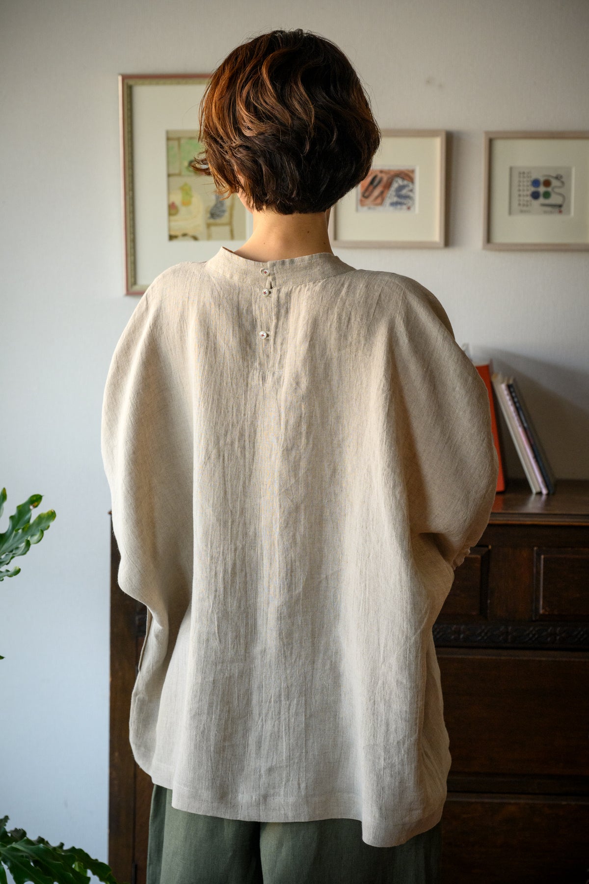 Natural linen blouse