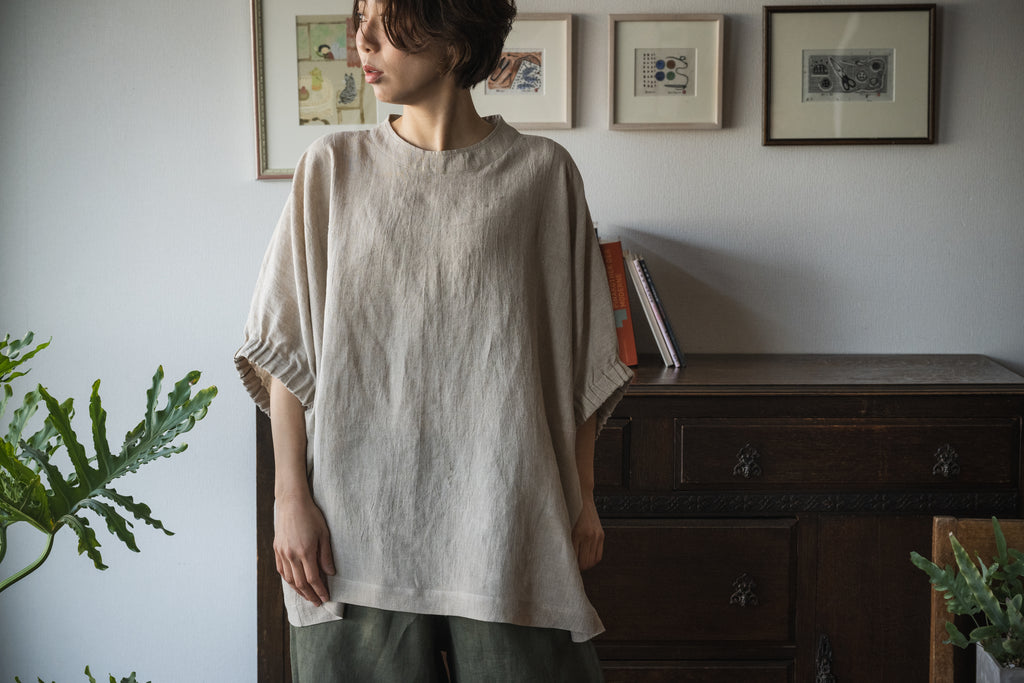 Natural linen blouse