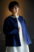 Silk pintuck jacket
