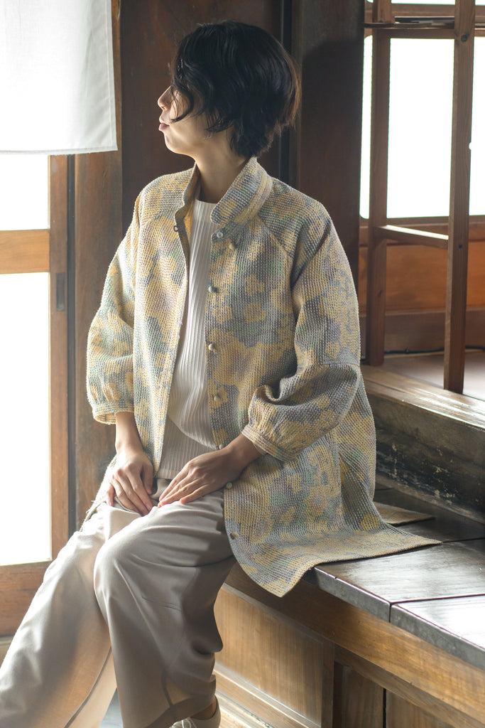 刺し子本場大島紬ロングジャケット | ムー・ジュ ムナカタ