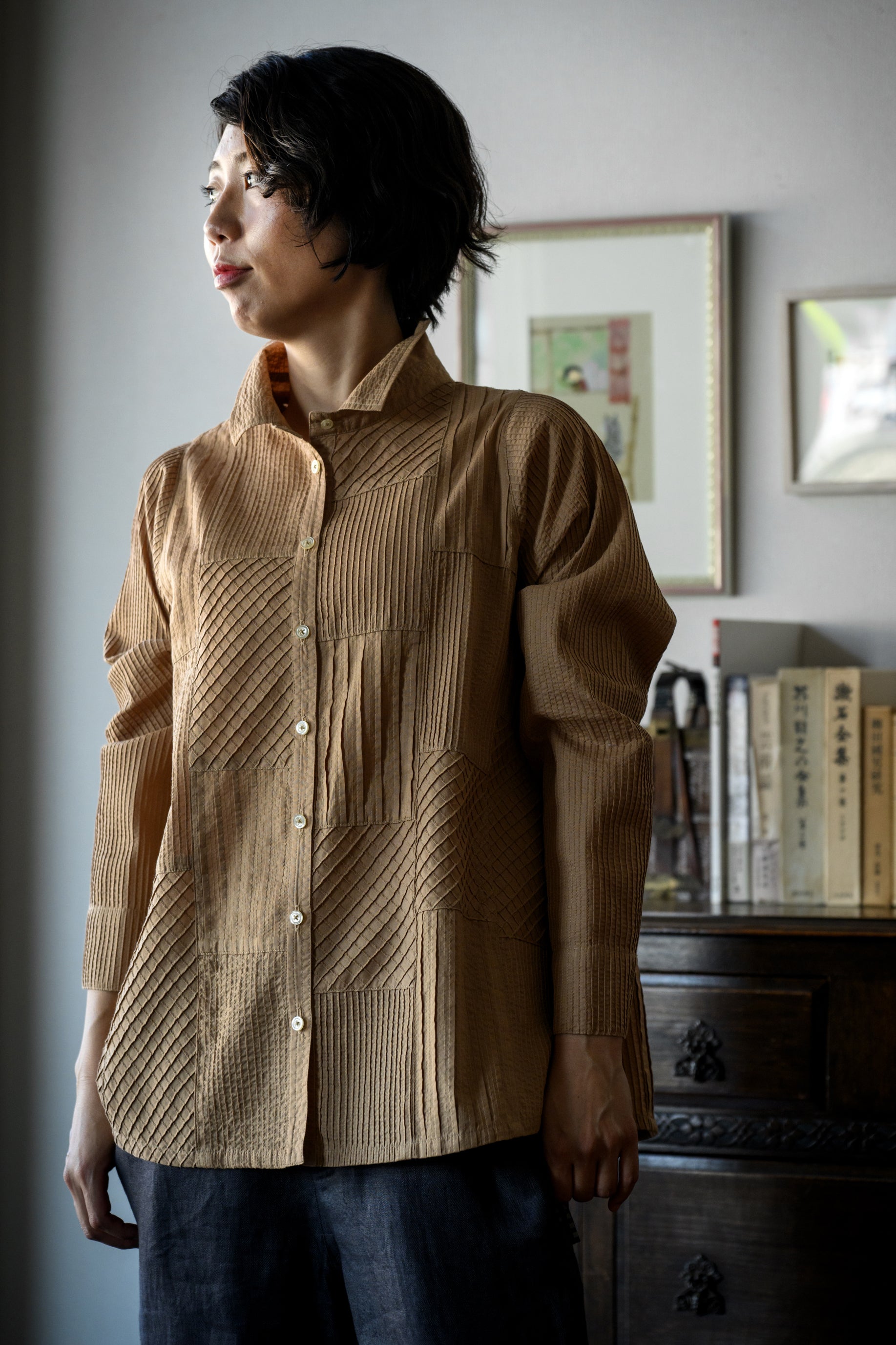 ピンタックブラウスジャケットTN | ムー・ジュ ムナカタ