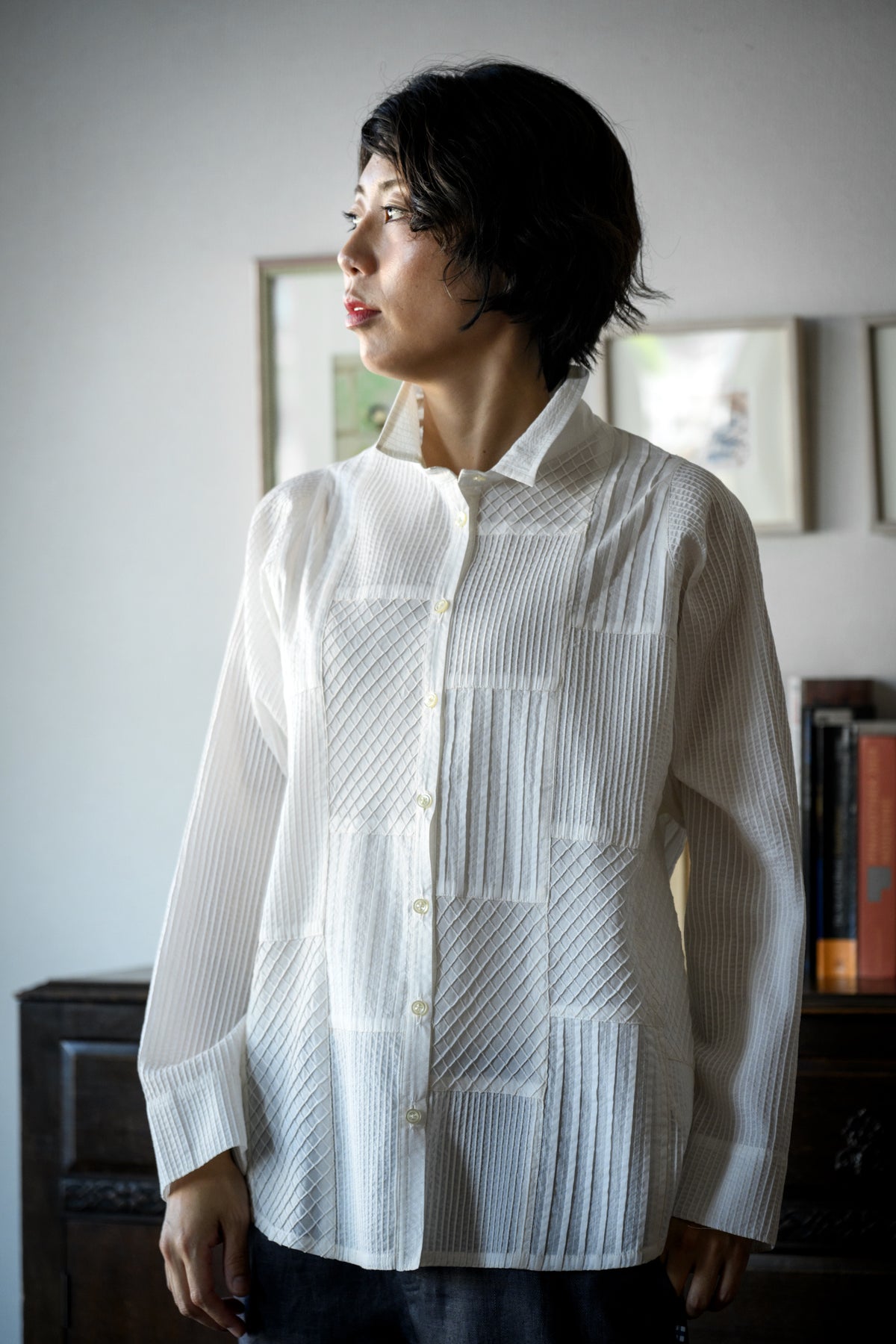 Pintuck Blouse Jacket IV