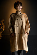 Pintuck BIG Coat Tan