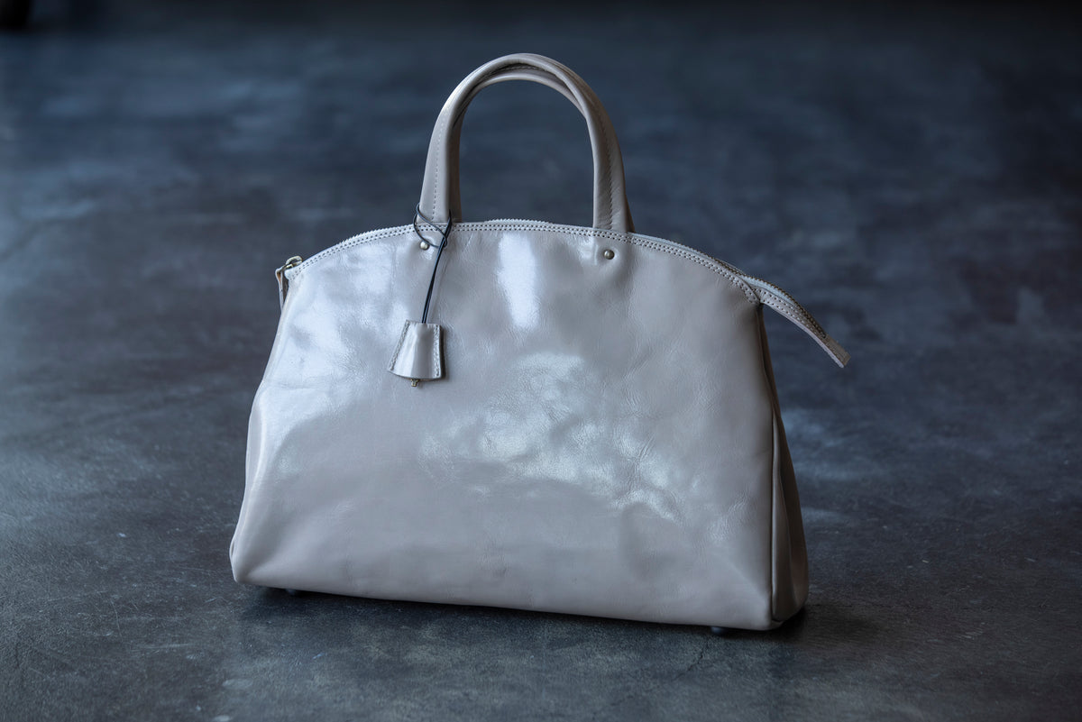 Beautifully transparent and glossy leather