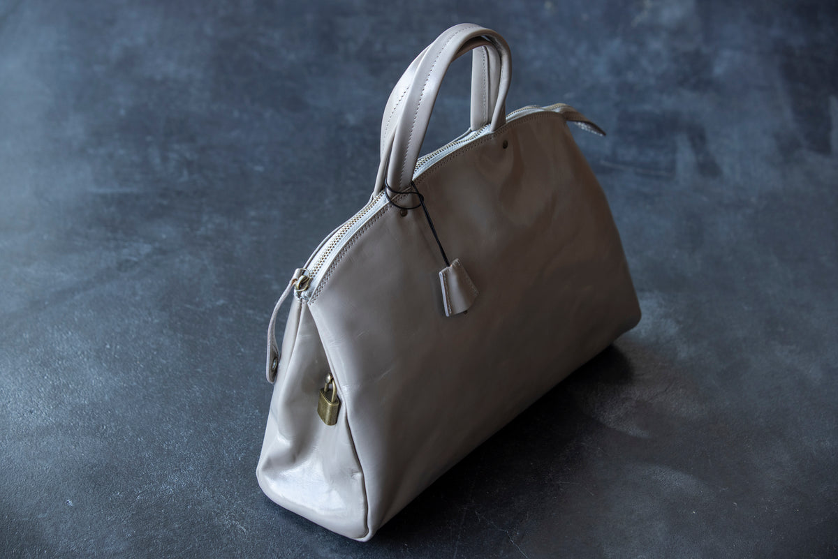 Beautifully transparent and glossy leather