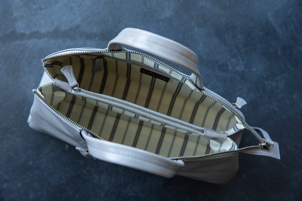 Beautifully transparent and glossy leather