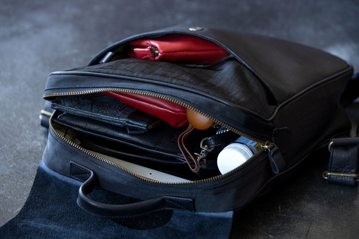 Matte and soft leather backpack